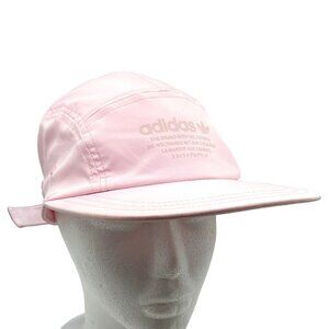 Adidas Women's Pink Logo Adjustable Hook and Loop Flexible Hat Cap